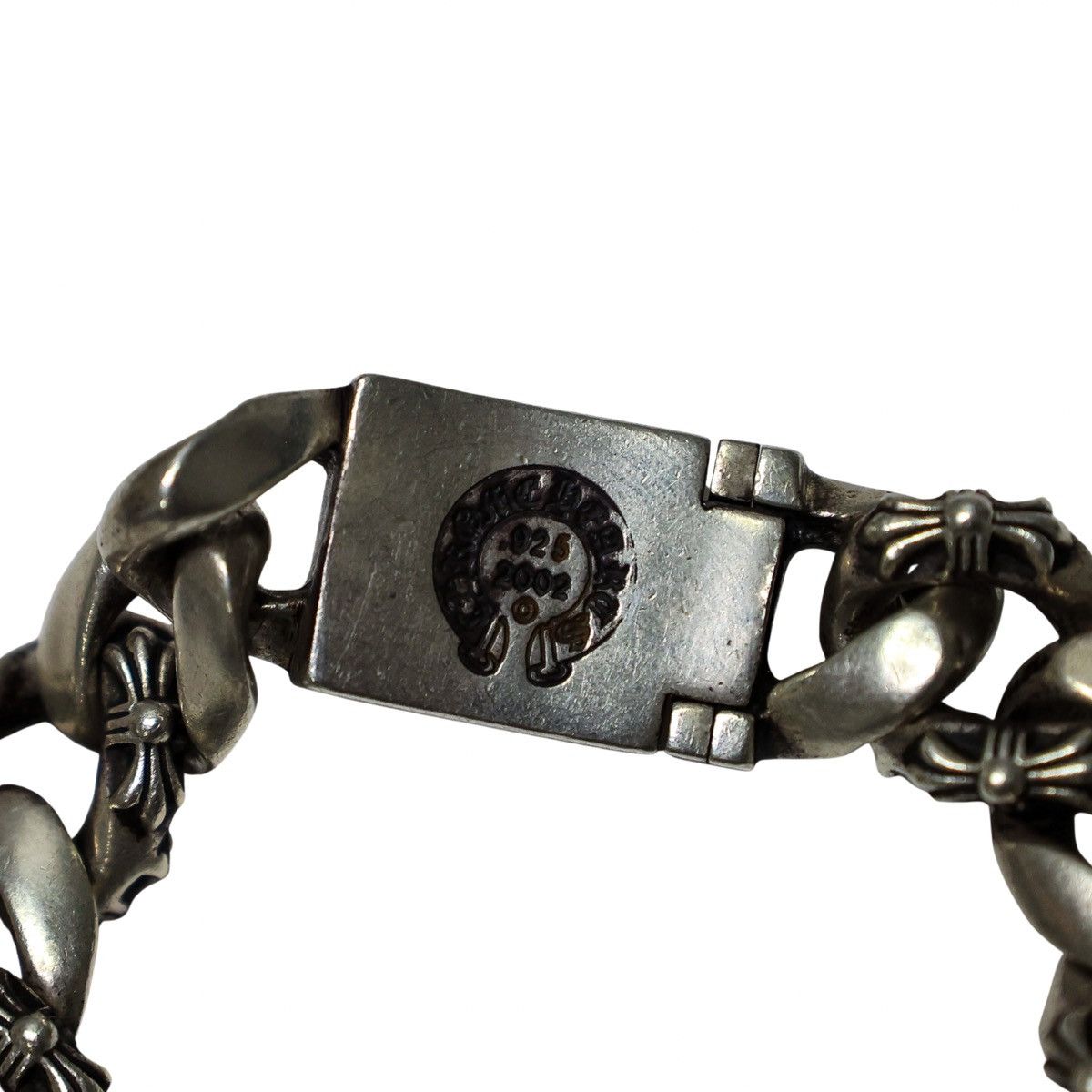 Chrome Hearts Chrome Hearts large Fancy Link Plus Cross Box ID bracelet Size ONE SIZE - 6 Thumbnail