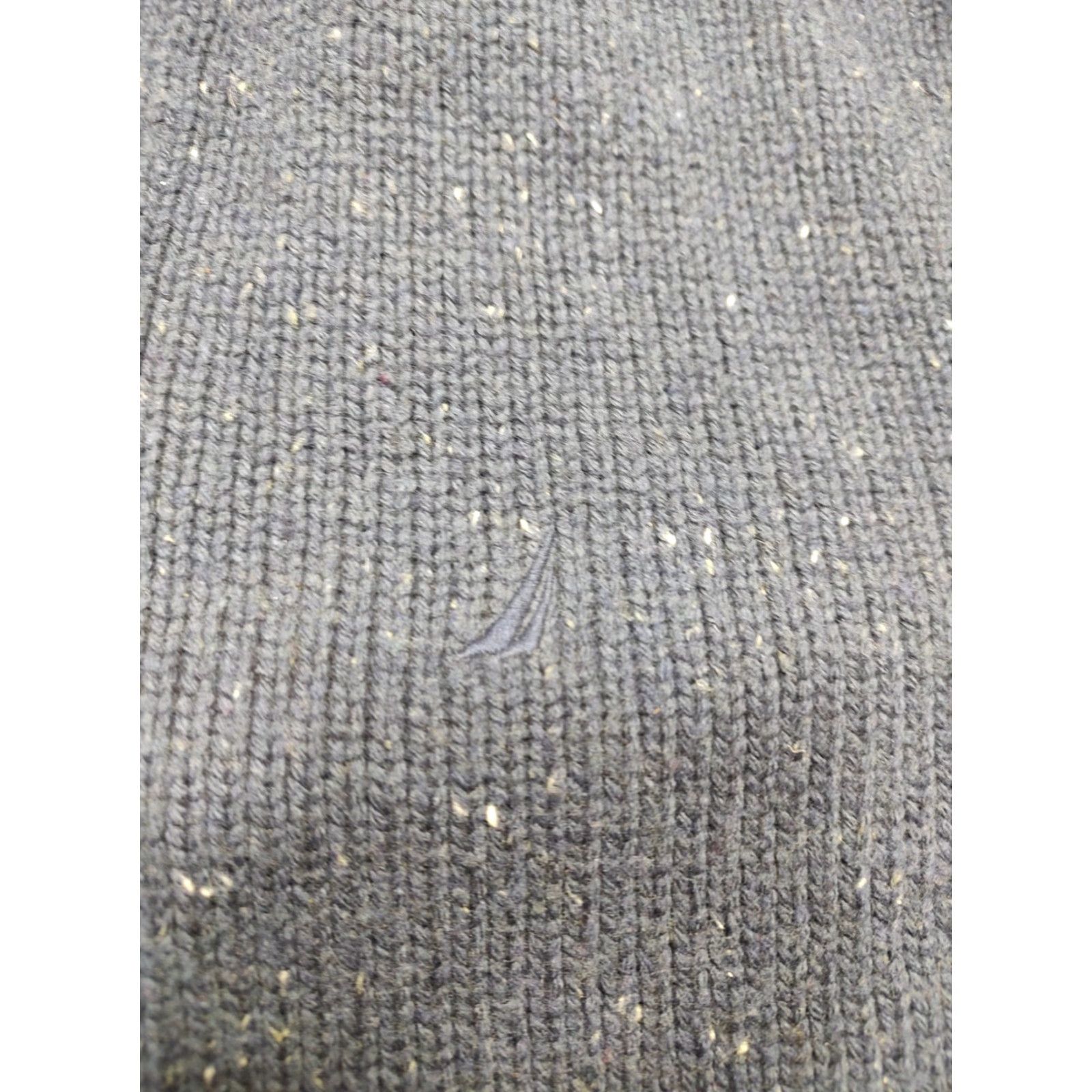 Nautica Nautica Mens Navy Button Mock Neck Wool Blend Sweater XL Blue Classic Pullover Winter Fall Spring Size US XL / EU 56 / 4 - 4 Thumbnail