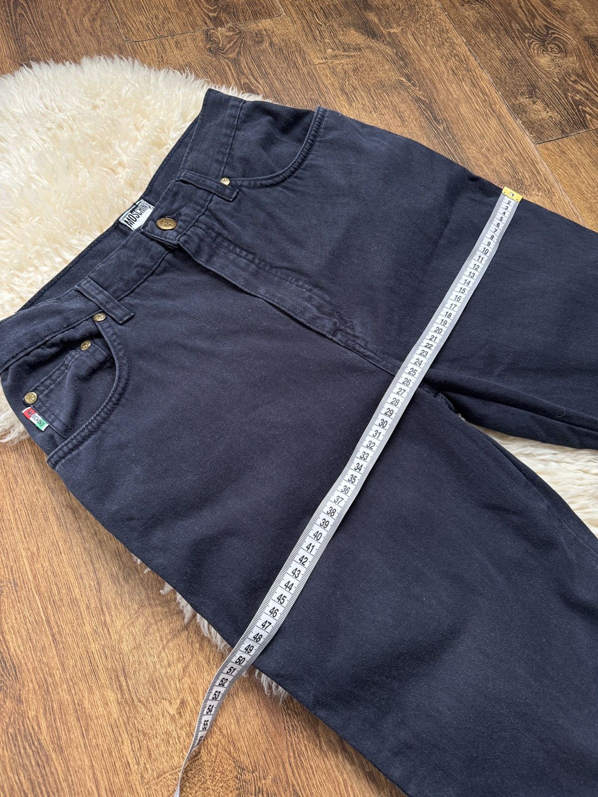 Moschino Vintage Moschino Jeans Made in Italy Women’s Dark Navy Pants Size 30" / US 8 / IT 44 - 10 Thumbnail