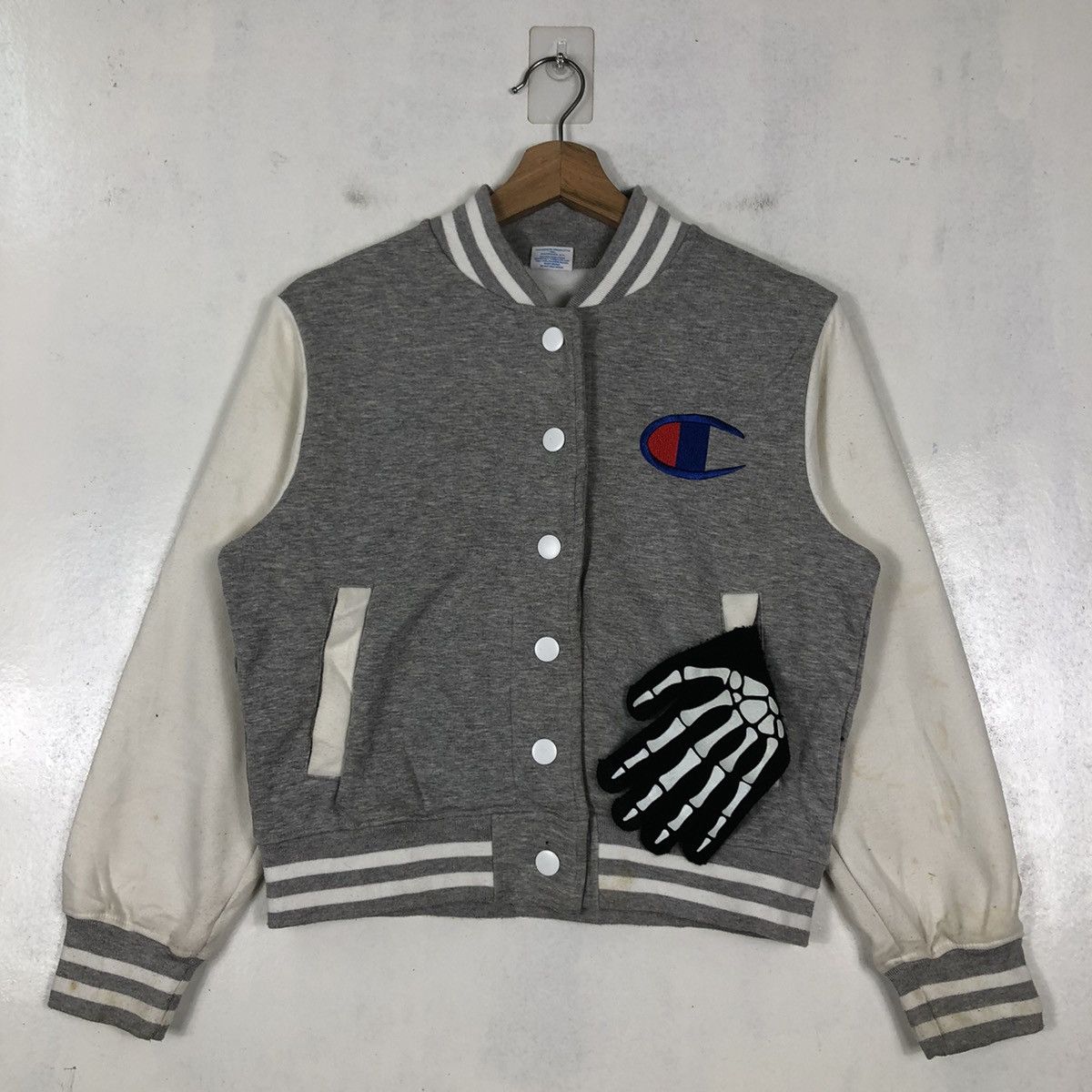 Japanese Brand For Girls Vintage Bomber Jacket Champion Spell Out Big Logo Size US M / EU 48-50 / 2 - 2 Thumbnail
