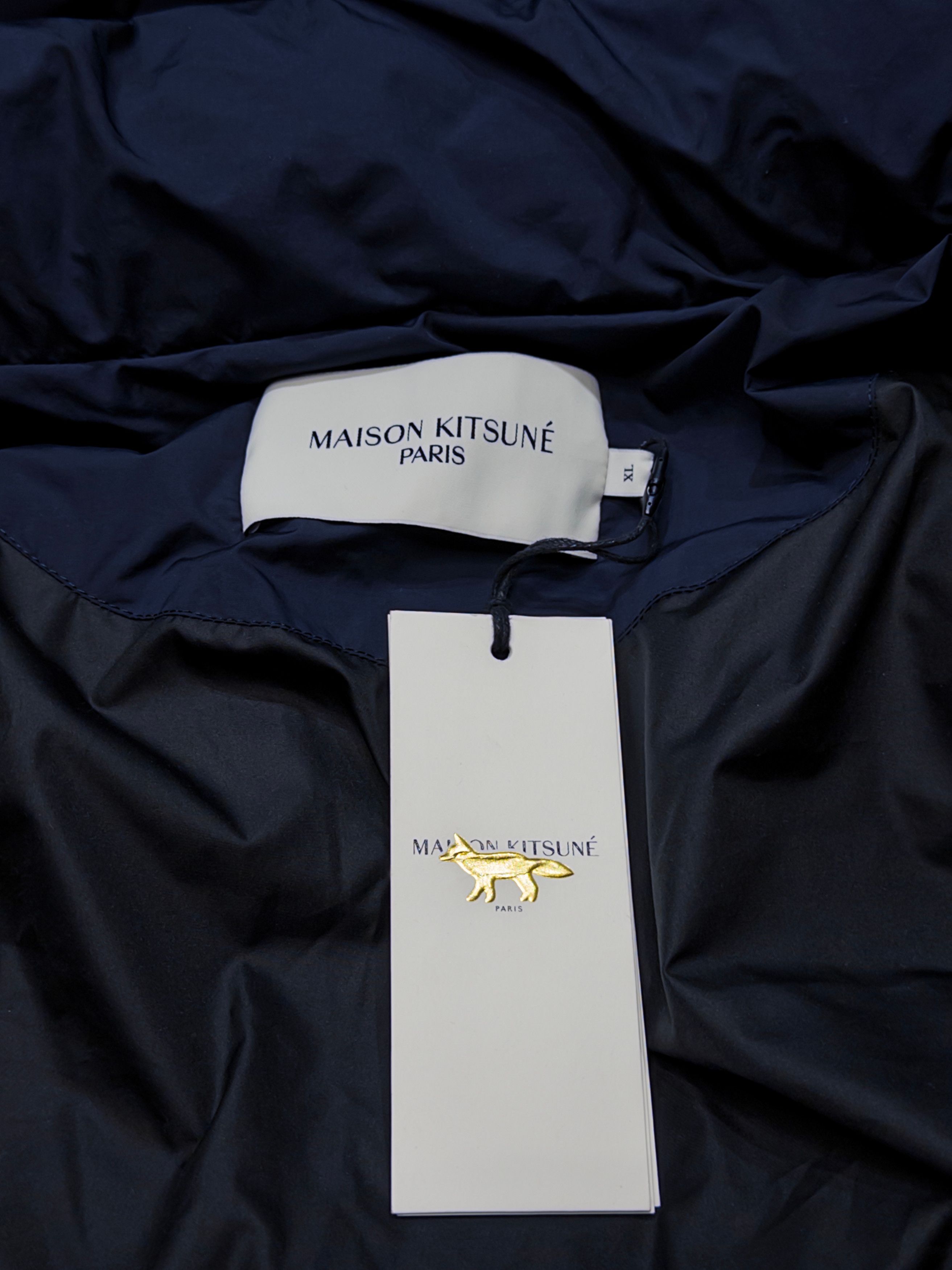 Maison Kitsune Midnight Blue Hooded Jacket XL Size US XL / EU 56 / 4 - 2 Thumbnail