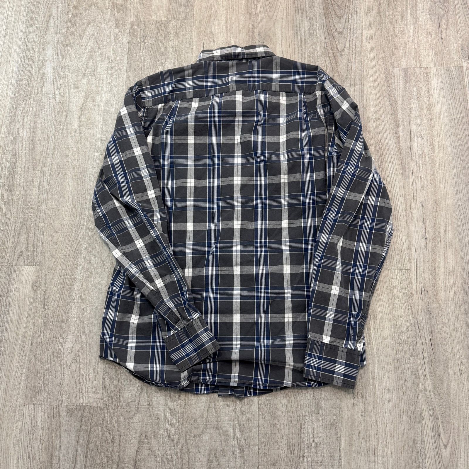 J.Crew J Crew Shirt Men Medium Blue Gray Plaid Check Quality Woven Size US M / EU 48-50 / 2 - 5 Thumbnail