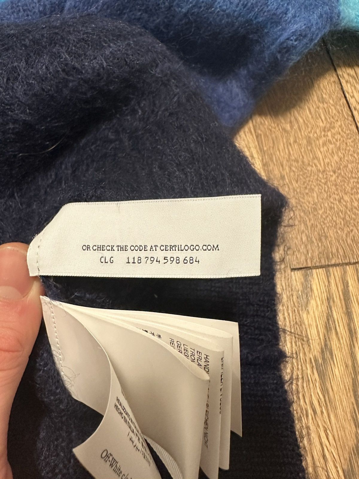 Off-White Off-white Brushed Mohair Wool Arrow Knit Jumped Size US S / EU 44-46 / 1 - 5 Thumbnail