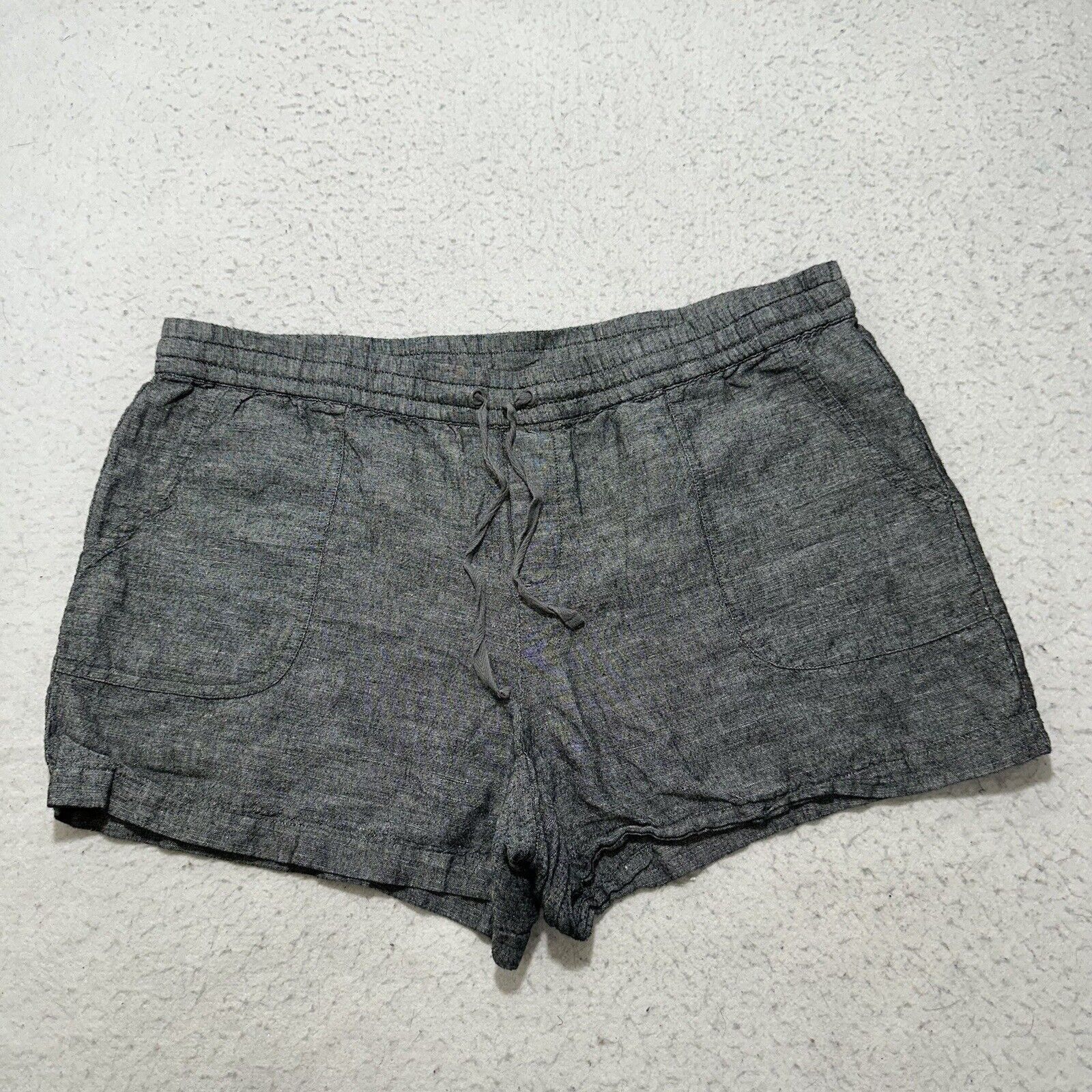Other Soho Street NY&C Large Linen 3" Inseam Drawstring Shorts Size 34" / US 12 / IT 48 - 1 Thumbnail
