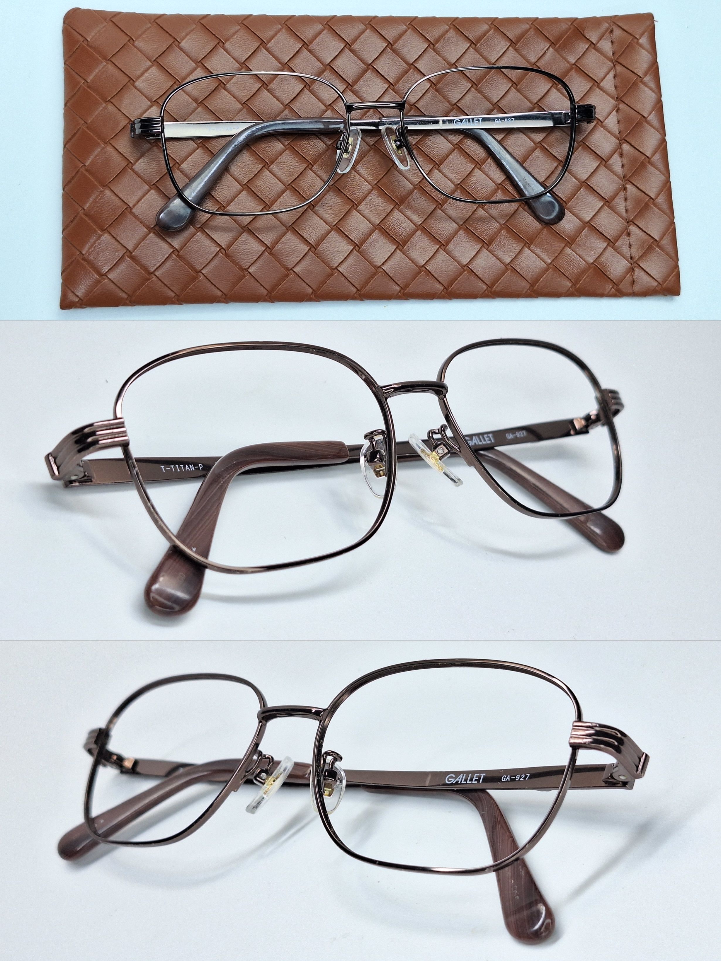 Other GALLET GA-927 T-Titan-P Bronze Metallic Wellington Eyeglass Size ONE SIZE - 2 Thumbnail