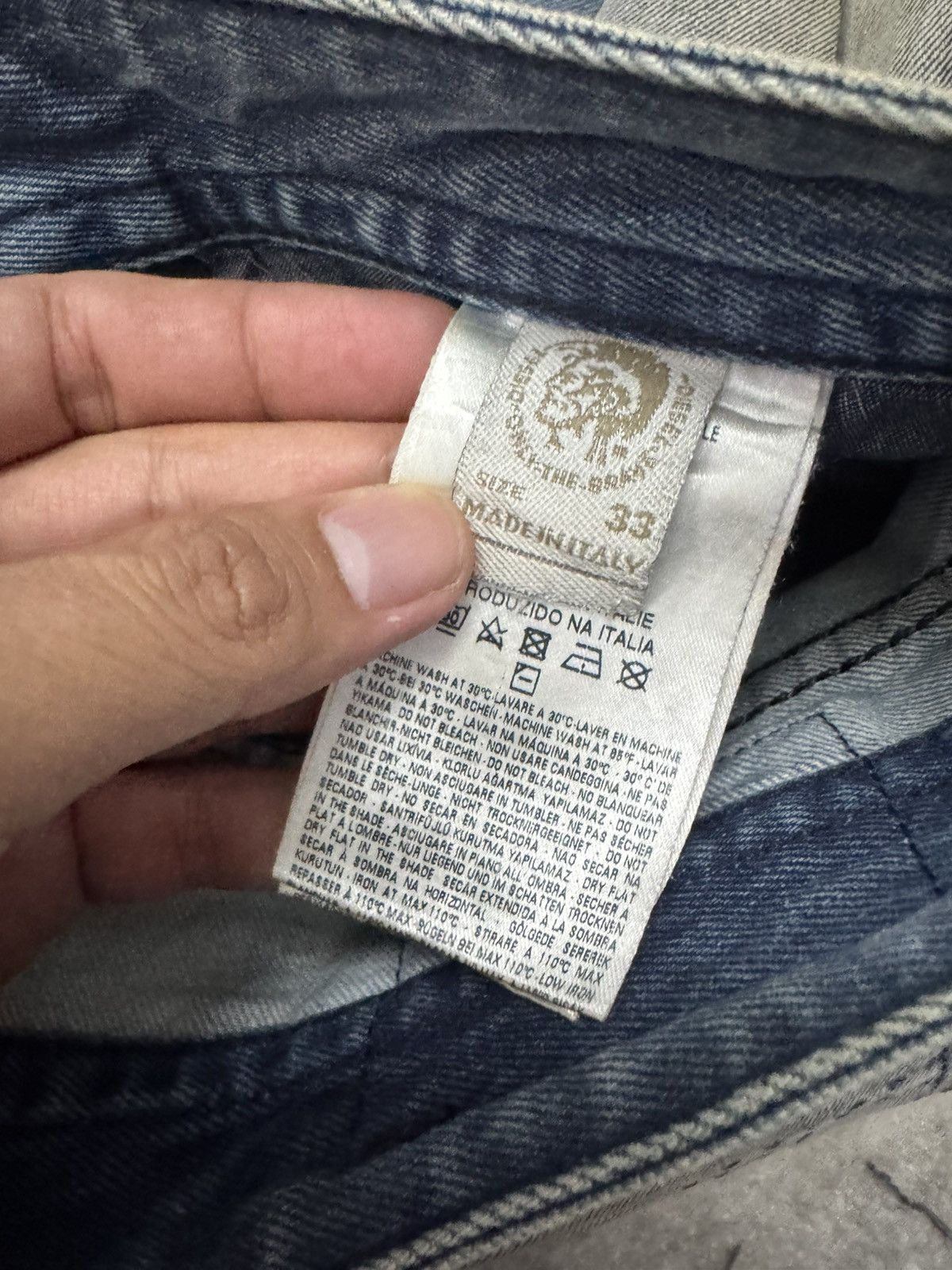 Diesel DIESEL INDUSTRIES BLUE EYECONS 2016 1 EDITION JEANS Size US 33 - 11 Thumbnail