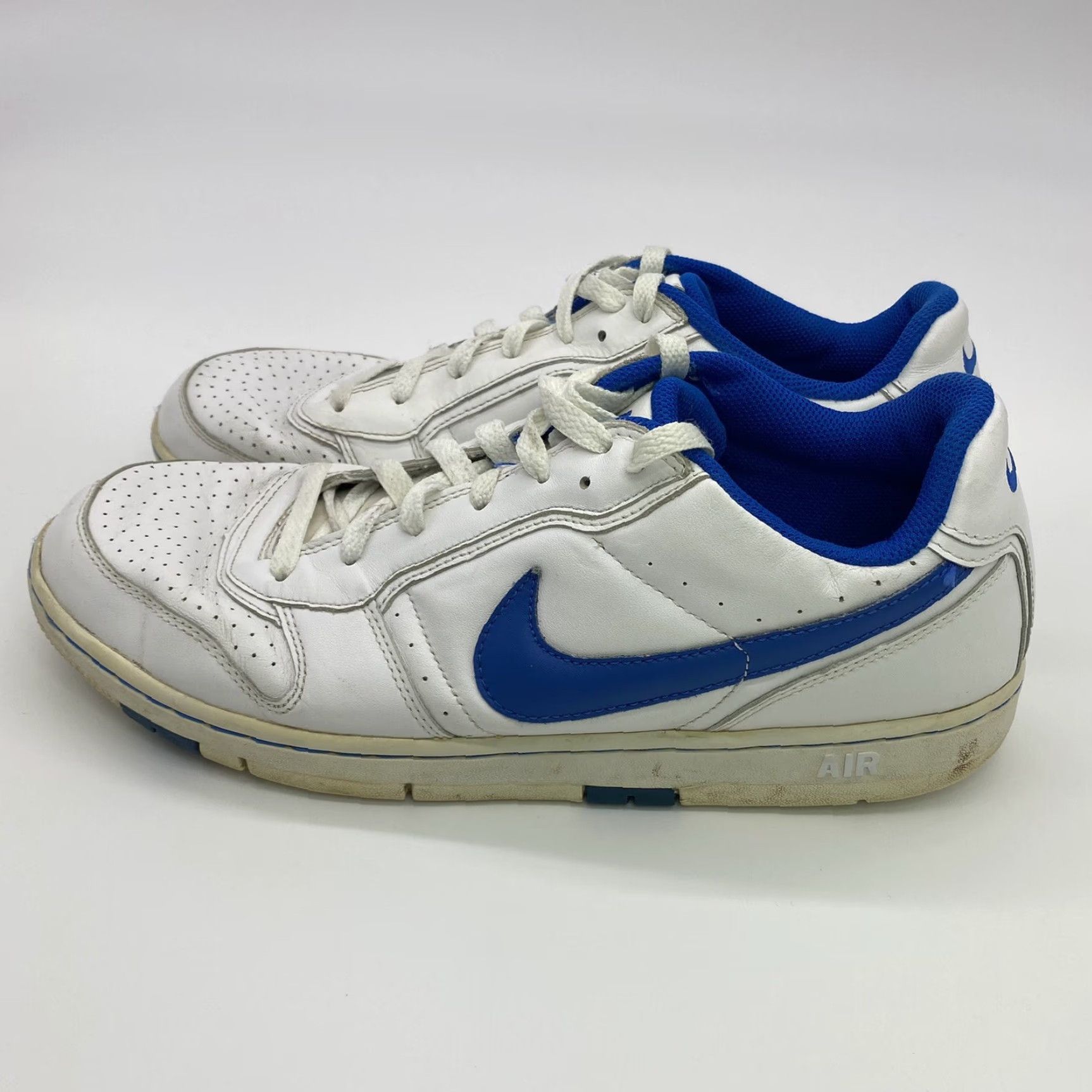 Nike VINTAGE Nike MENS AIR PRESTIGE DUNK 2007 SNEAKERS BLUE WHITE 313324-144 LOW 12 KENTUCKY Size US 11 / EU 44 - 3 Thumbnail