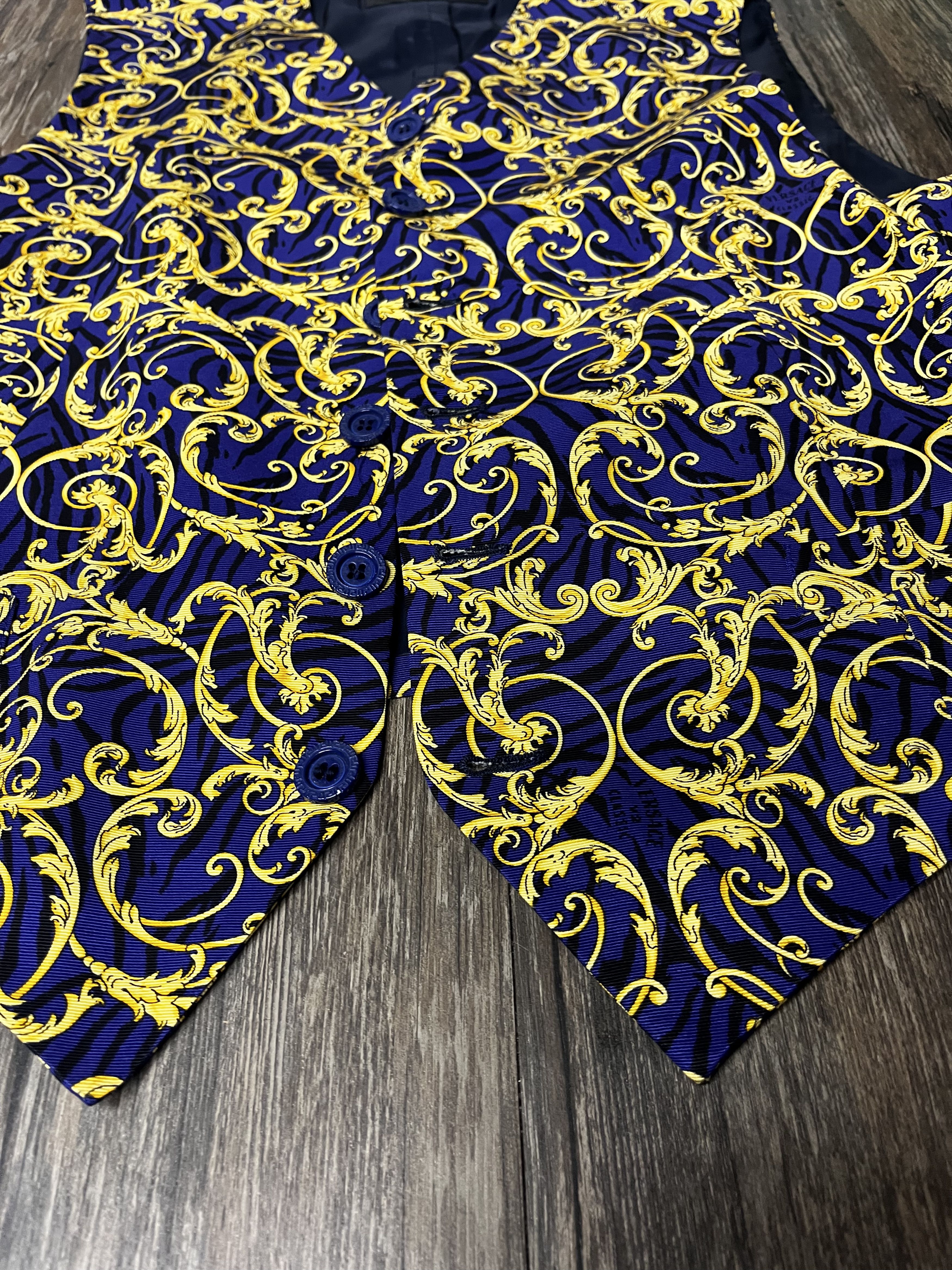 Versace Vintage Versace Silk Suit Vest Size 42R - 3 Thumbnail