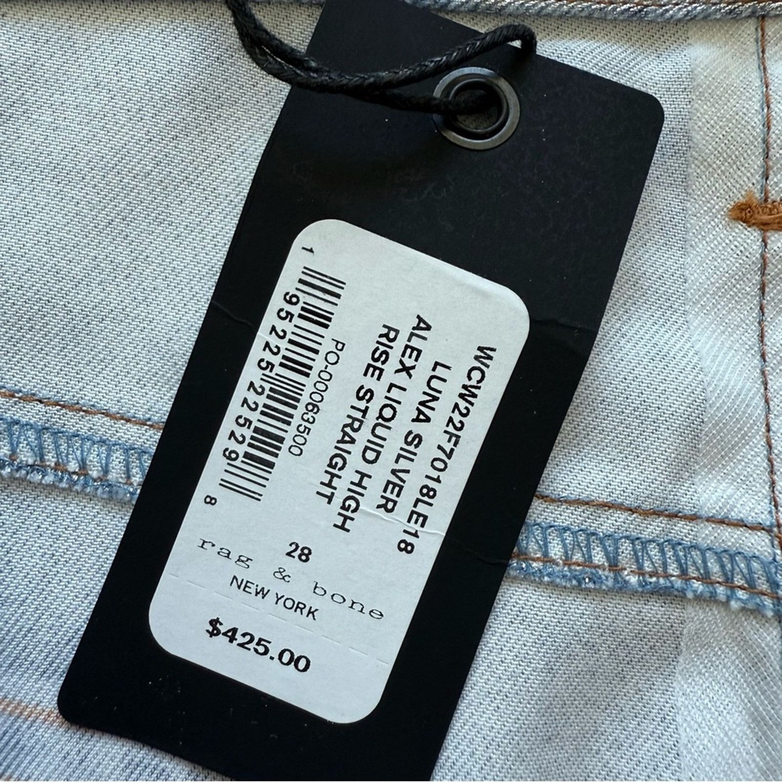 Rag & Bone NWT! Rag&bone women shimmer dress pants size 28 Retail 425$ Size 28" / US 6 / IT 42 - 6 Thumbnail