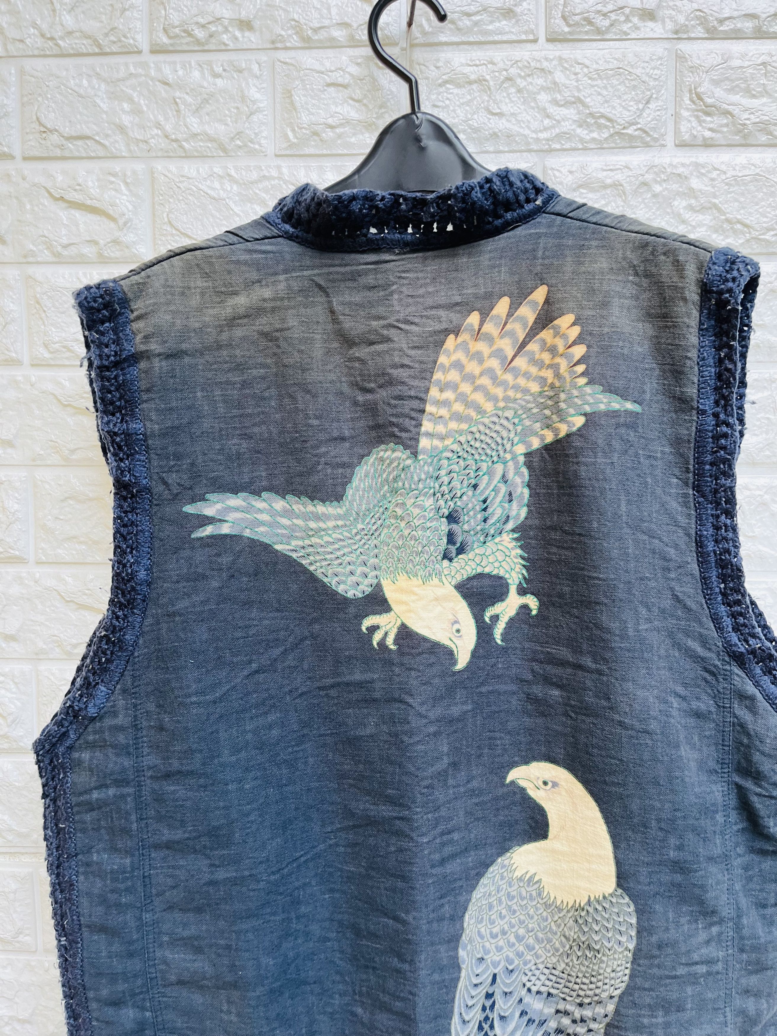 Japanese Brand × Vintage Vintage Eagle Fighting Yakuza Japanes Designer Fashion Style Size US XL / EU 56 / 4 - 4 Thumbnail