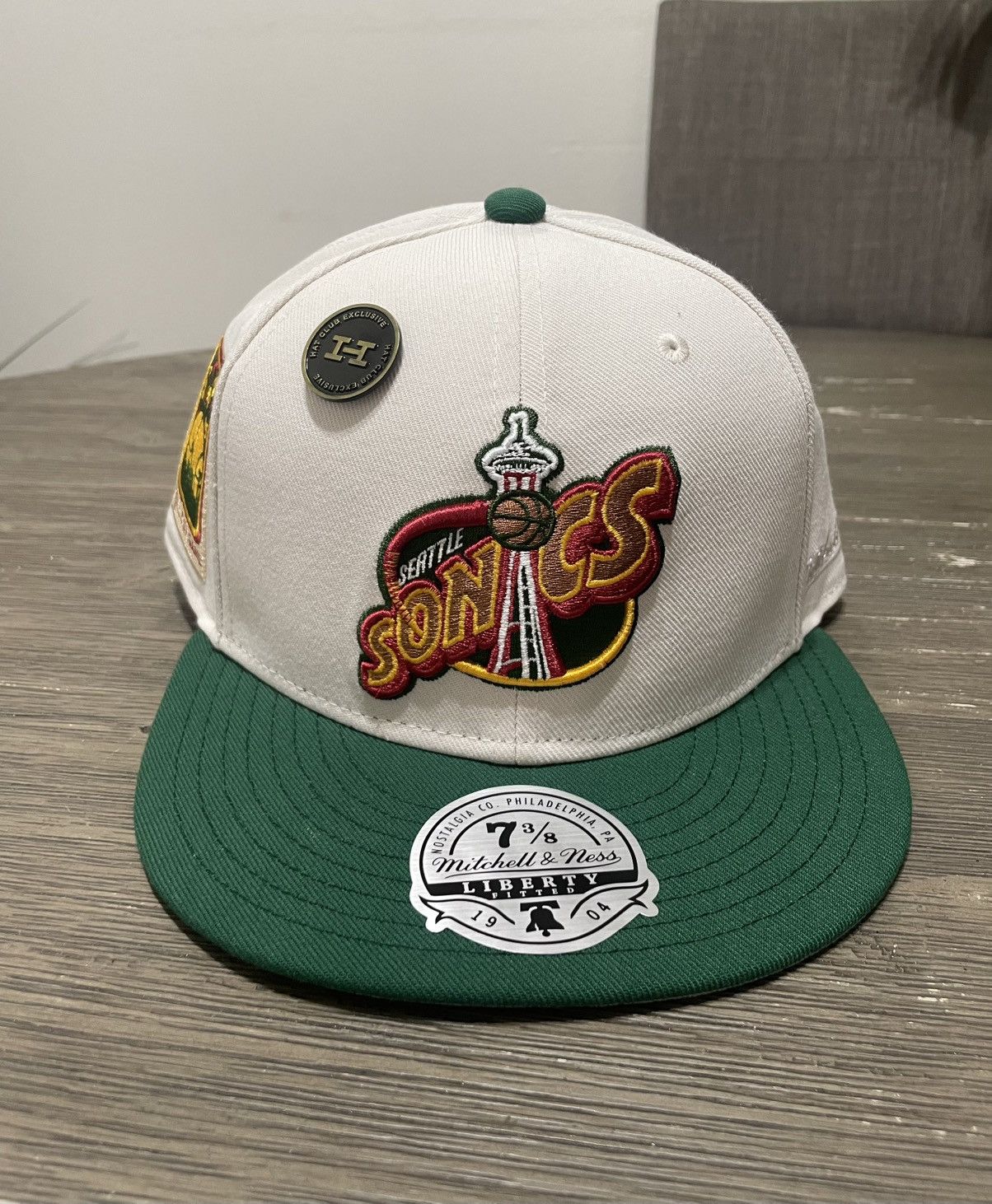Hat Club × Mitchell & Ness Size 7 3/8 - Hatclub Exclusive New Era Seattle SuperSonics Size ONE SIZE - 2 Thumbnail