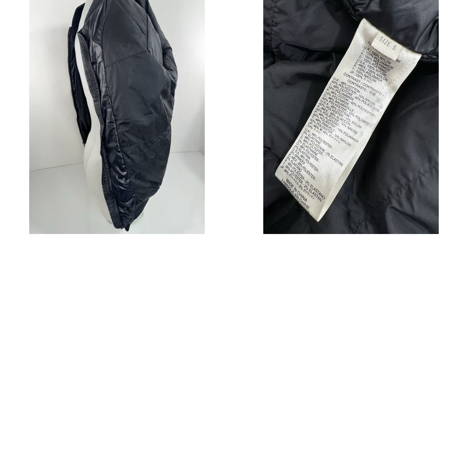 Diesel DIESEL Bomber Jacket Black S Mens Military Parachute Material Patches Flight Jacket Size US S / EU 44-46 / 1 - 8 Thumbnail
