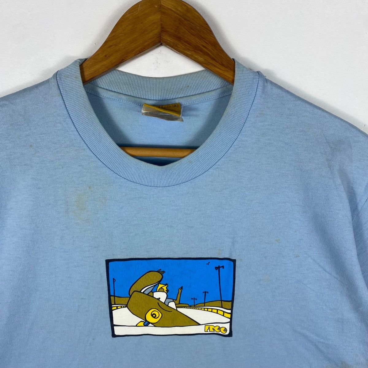Vintage Vintage 00s FREE MOVEMENT Skate Graphic Tee Shirt Medium Size US M / EU 48-50 / 2 - 2 Thumbnail