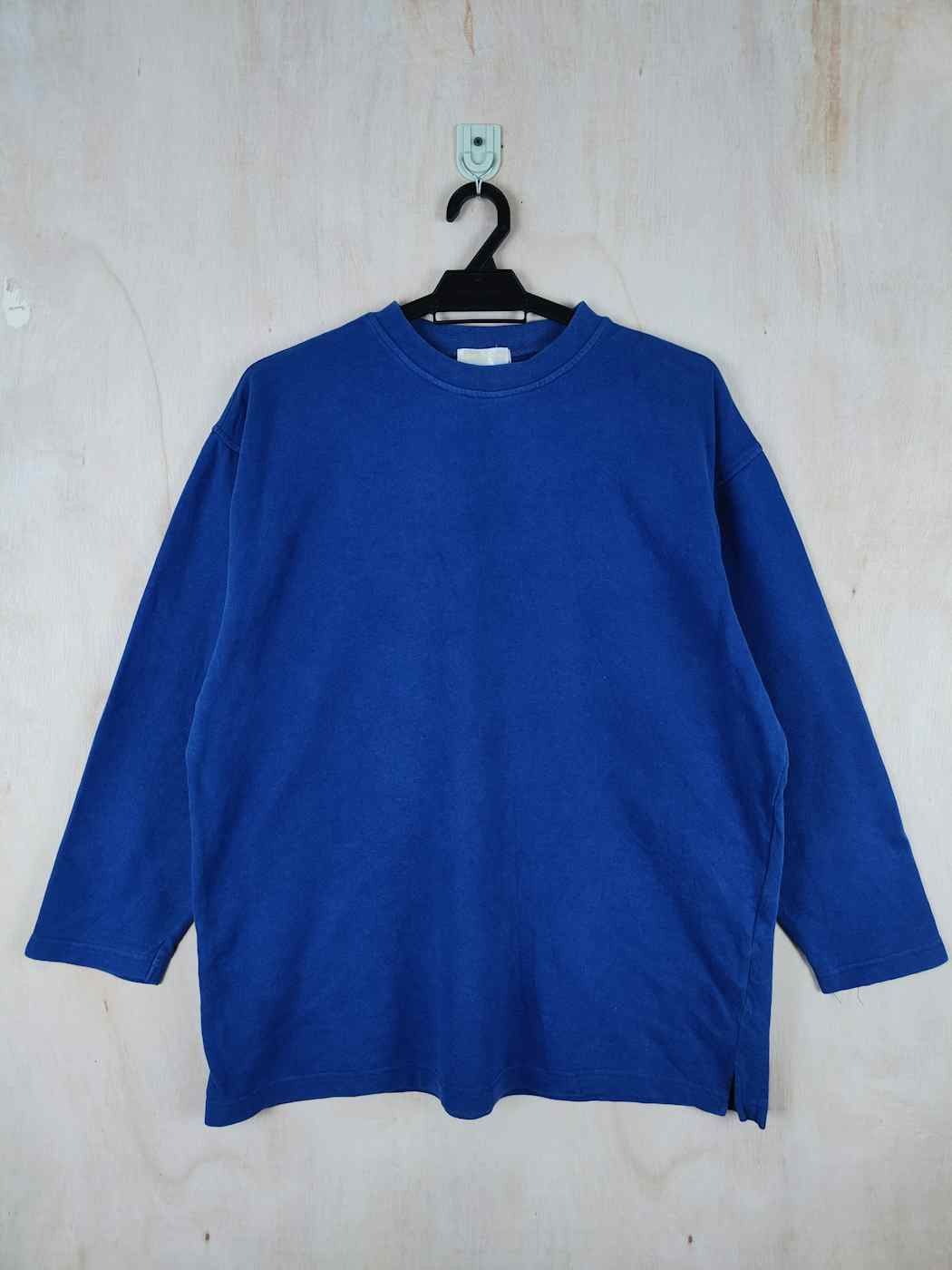 Japanese Brand Otto Collection Blue Long Sleeve T-Shirts #S2590 Size US L / EU 52-54 / 3 - 7 Thumbnail