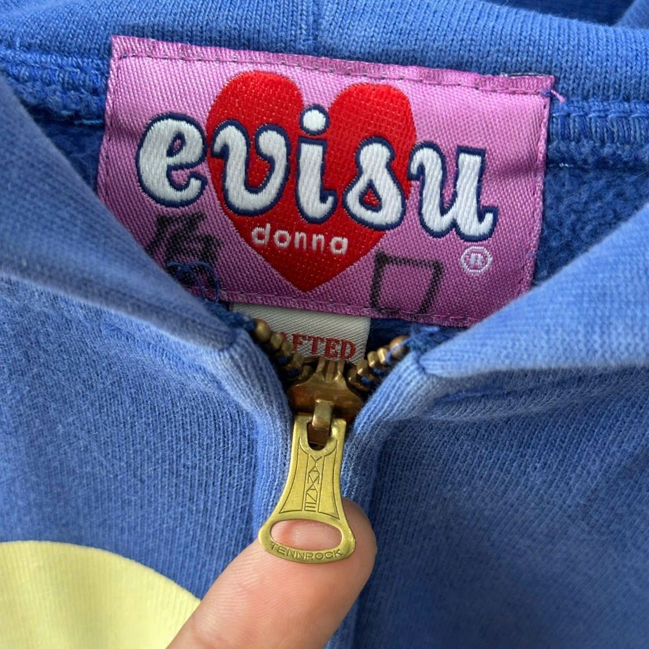 Evisu × Japanese Brand 2000s Evisu Donna Center Logo Hoodir Zip Up Size S / US 4 / IT 40 - 4 Thumbnail
