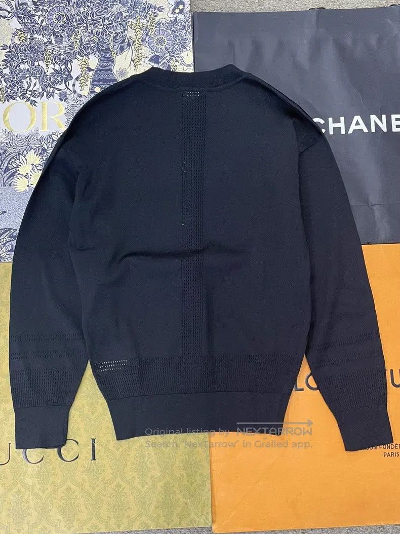 Hermes Hermes Black Silk Round Neck Top with Formal Saddle-Like C Size XS / US 0-2 / IT 36-38 - 2 Thumbnail