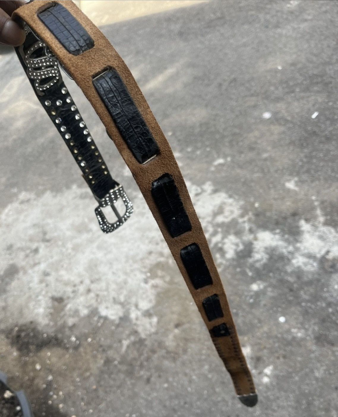 Kapital Y2K Rhinestone Crystal Studded Belt McBling Size 36 - 8 Thumbnail