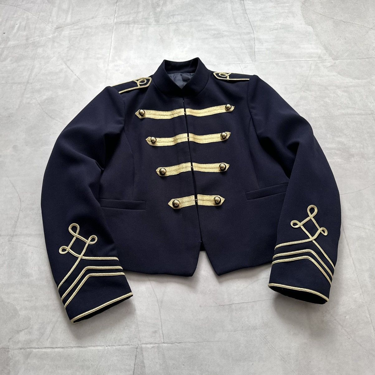 Hysteric Glamour 00s Napoleon Military Jacket Balmain PPFM Hedi Slimane Vibe Size M / US 6-8 / IT 42-44 - 6 Thumbnail