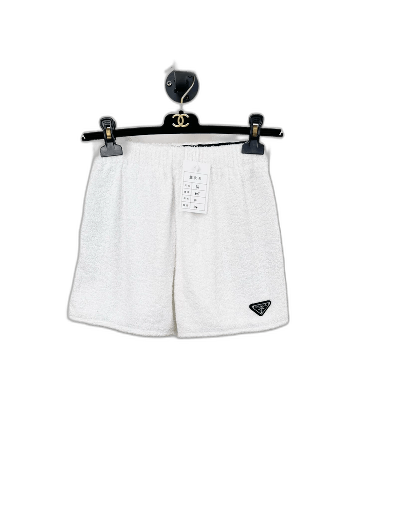 Prada Prada White Towel Fabric Shorts Size 36 Size 36" / US 14 / IT 50 - 1 Thumbnail