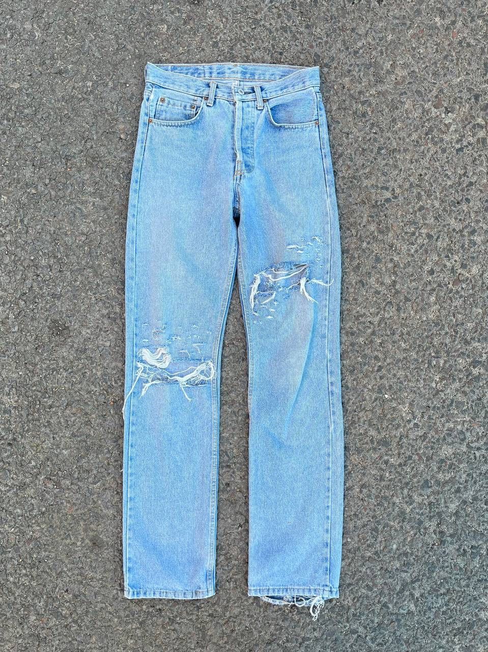 Levi's Vintage Levis 501 Made in USA Distressed Studeed Jeans Size US 29 - 8 Thumbnail