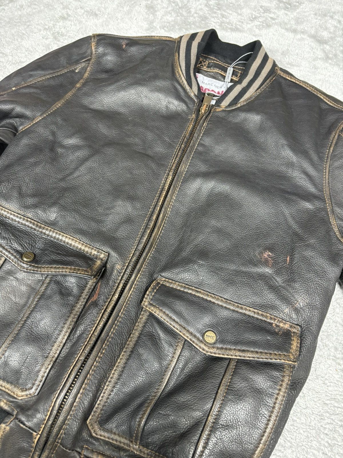 Andrew Marc × Genuine Leather Andrew Marc A2 Leather Jacket. J008 Size US S / EU 44-46 / 1 - 12 Thumbnail