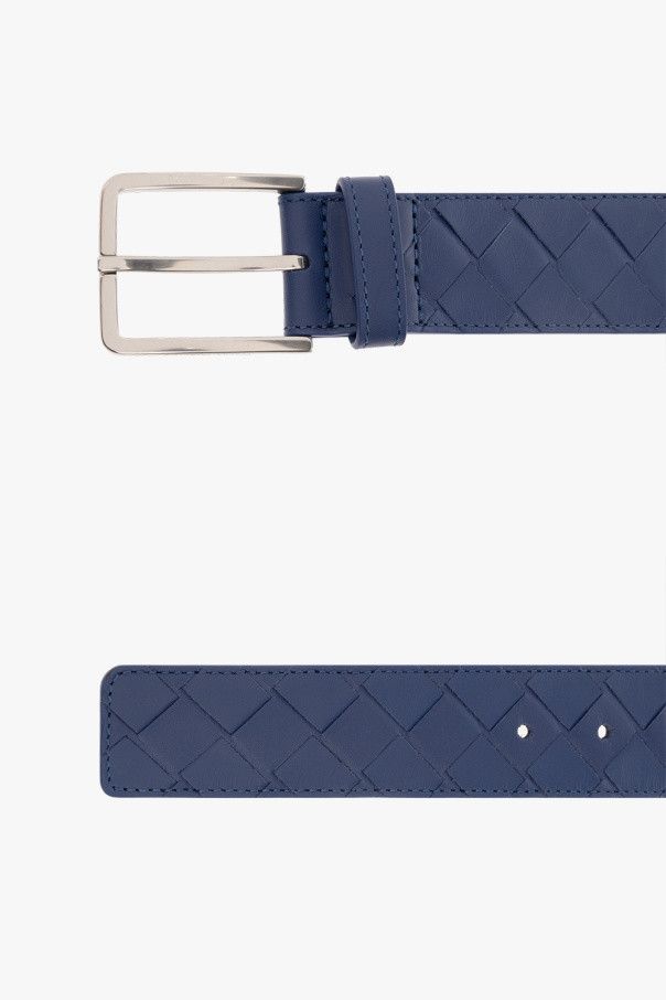 Bottega Veneta o1bcso1str0824 Size : 80 / Intrecciato Belt in Blue Size 30 - 4 Thumbnail