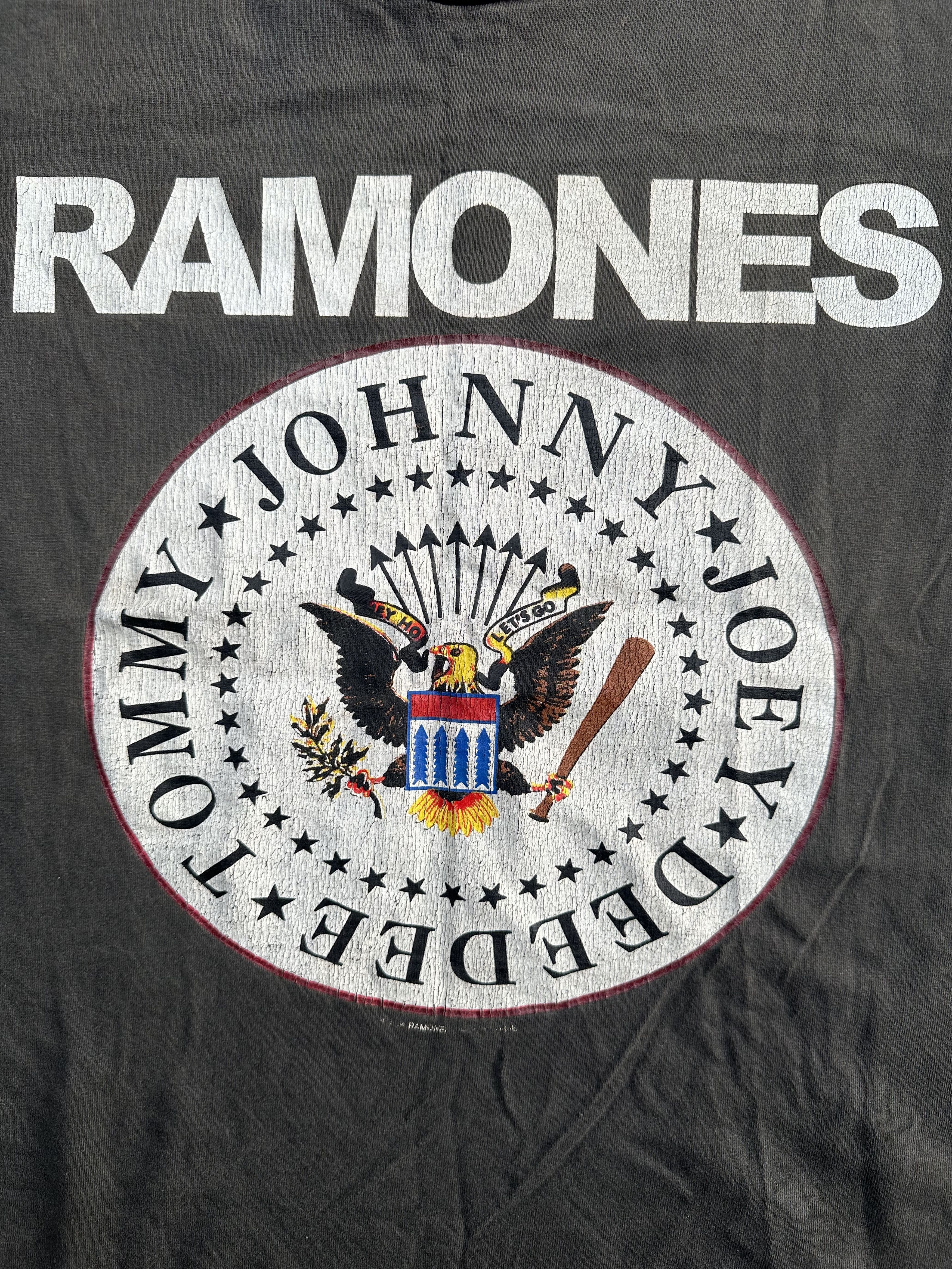 Band Tees Vintage Ramones Hey Ho Let’s Go Distressed Tee Size US S / EU 44-46 / 1 - 3 Thumbnail