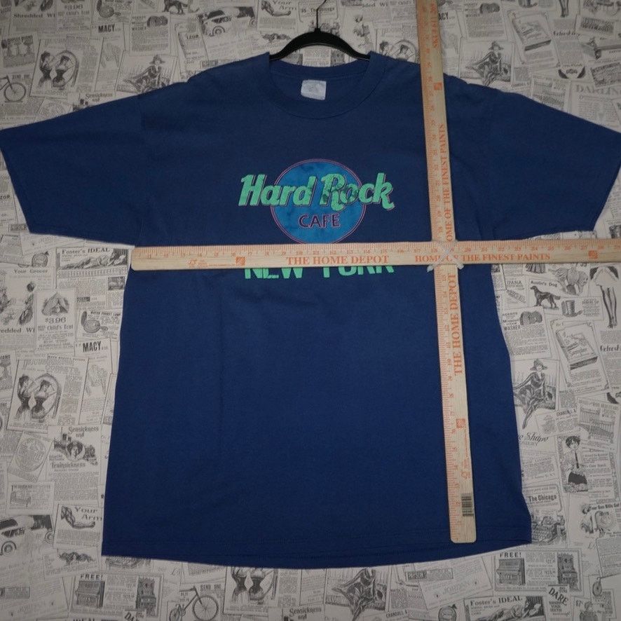 Hard Rock Cafe XL - Vintage Y2K Hard Rock Cafe New York thin 1990s t-shirt Size US XL / EU 56 / 4 - 4 Thumbnail