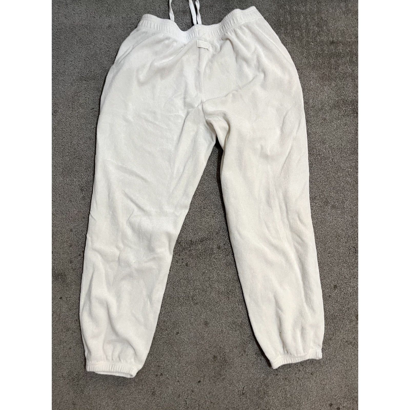 Juicy Couture VINTAGE Juicy Couture White Low Rise Flare Pants Terry Cloth Black Label M Women's Pants Wide Leg Size 32" / US 10 / IT 46 - 3 Thumbnail