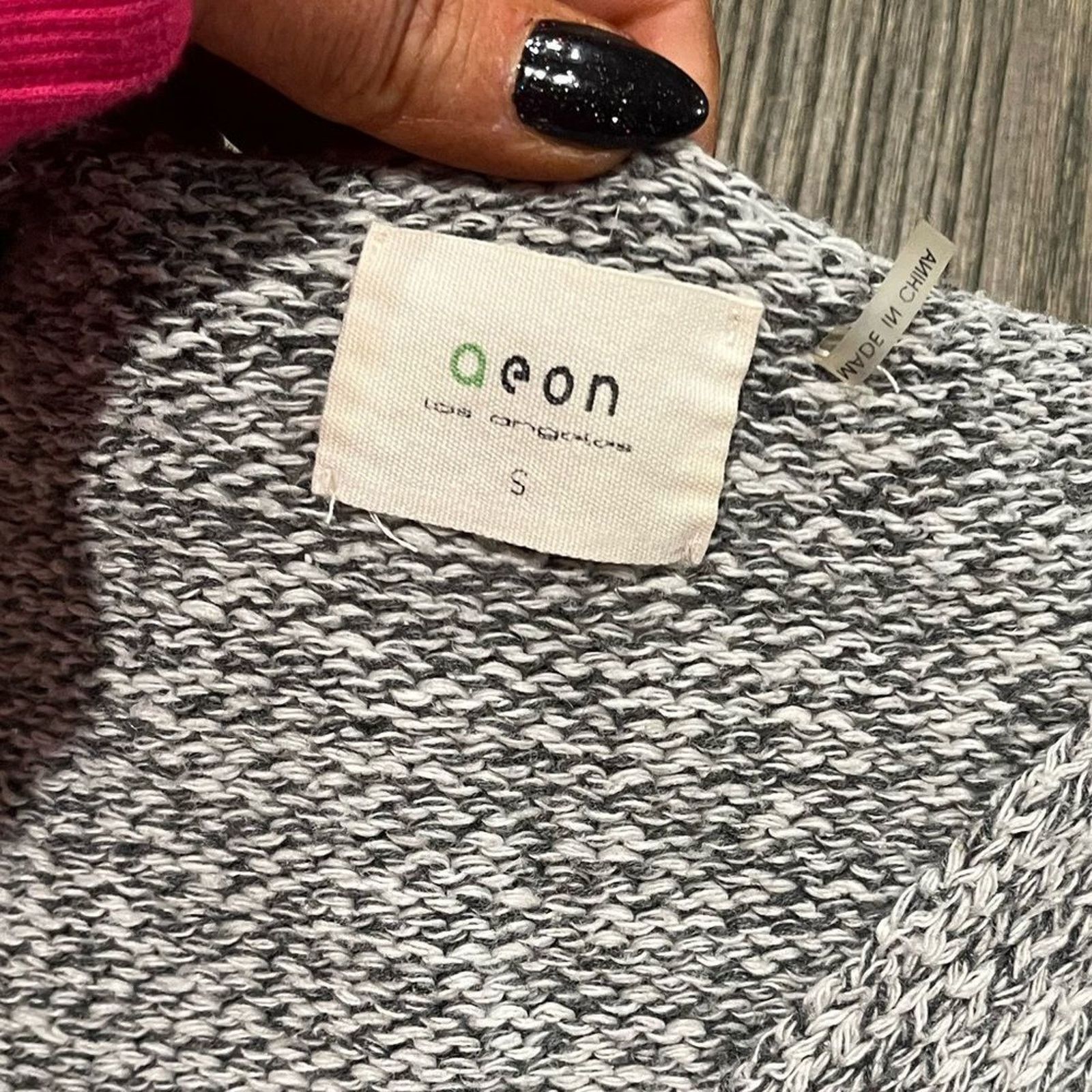 Vintage Aeon Los Angeles Sweater Wrap Front Knit Long Sleeve V-NeckS Size S / US 4 / IT 40 - 2 Thumbnail