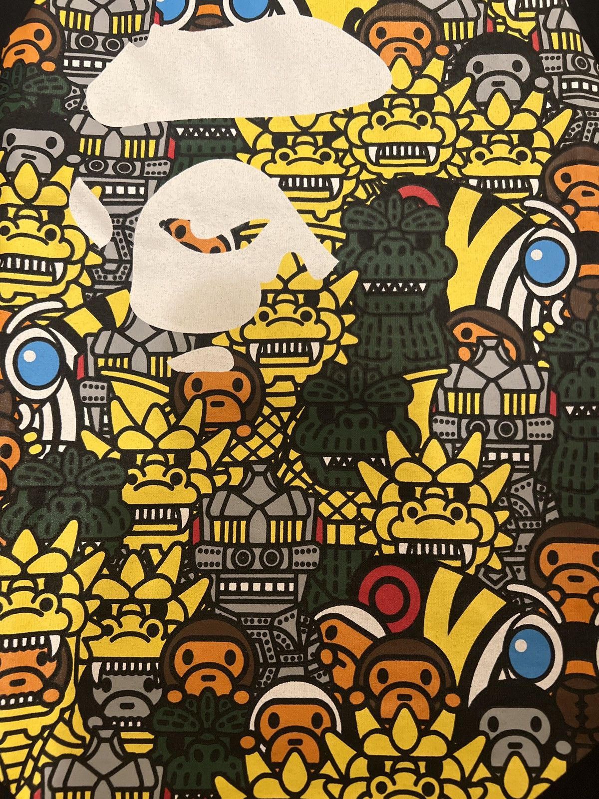 Bape RARE 2016 Godzilla X Bape Ape Head tee Size XS / US 0-2 / IT 36-38 - 3 Thumbnail