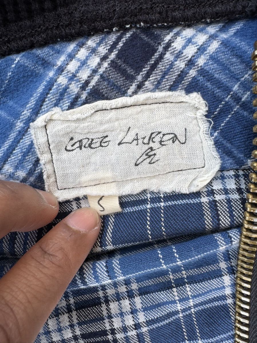 Greg Lauren Greg Lauren Blue Plaid Zip Up Hoodie Size US XL / EU 56 / 4 - 2 Thumbnail