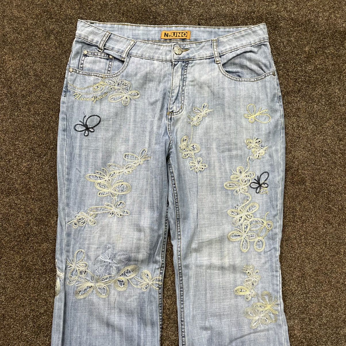 Vintage Vintage Y2K Baggy Flared Jeans 90s Distressed Skate Grunge Size 36" / US 14 / IT 50 - 5 Thumbnail