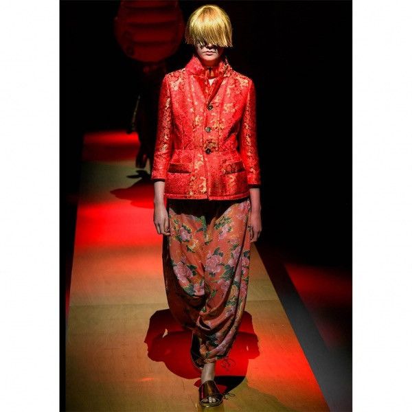 VINTAGE RUNWAY AD1996 TRICOT COMME DES GARCONS FLORAL JACKET