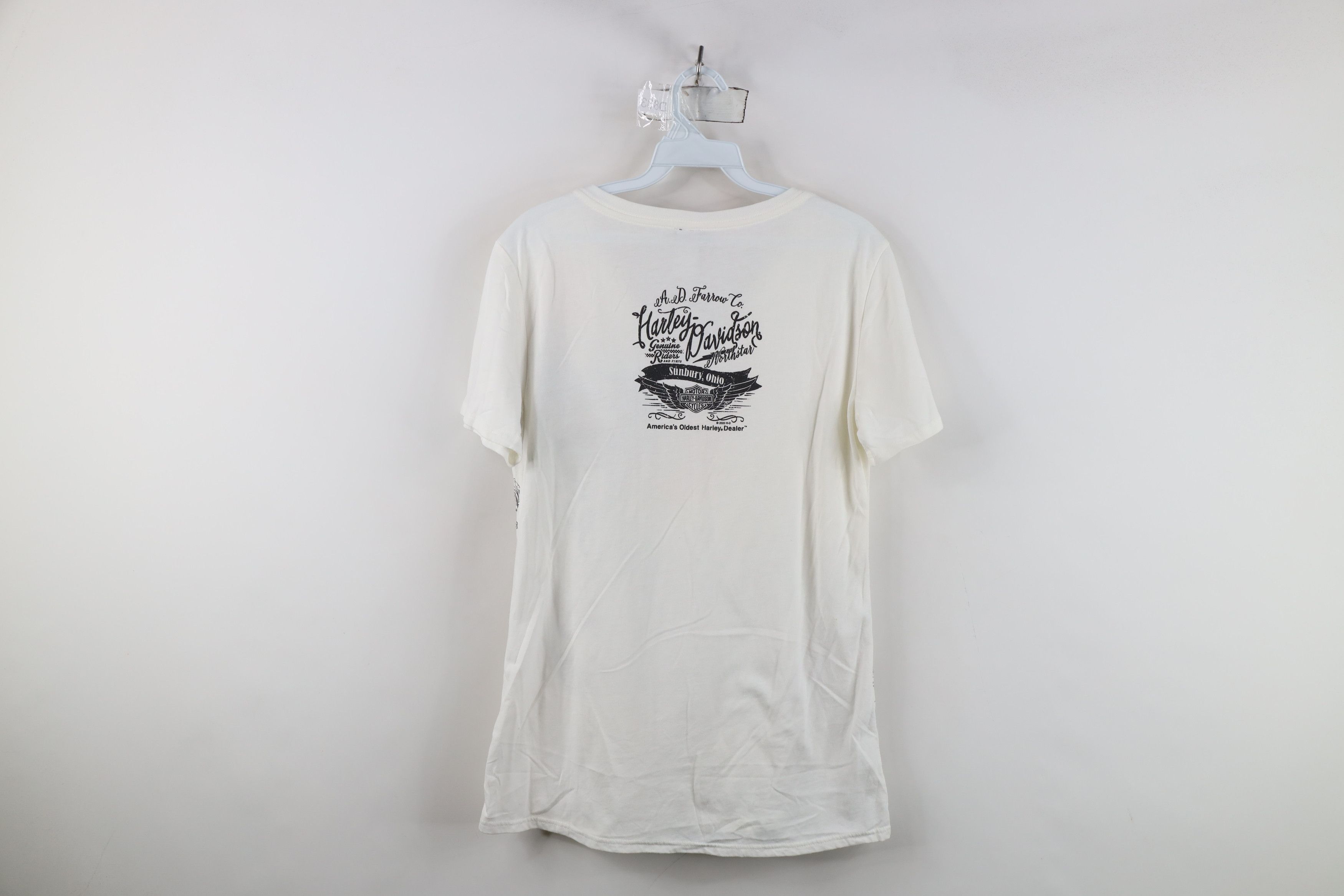 Harley Davidson Y2K Harley Davidson Sequin V-Neck Short Sleeve T-Shirt Size M / US 6-8 / IT 42-44 - 14 Thumbnail