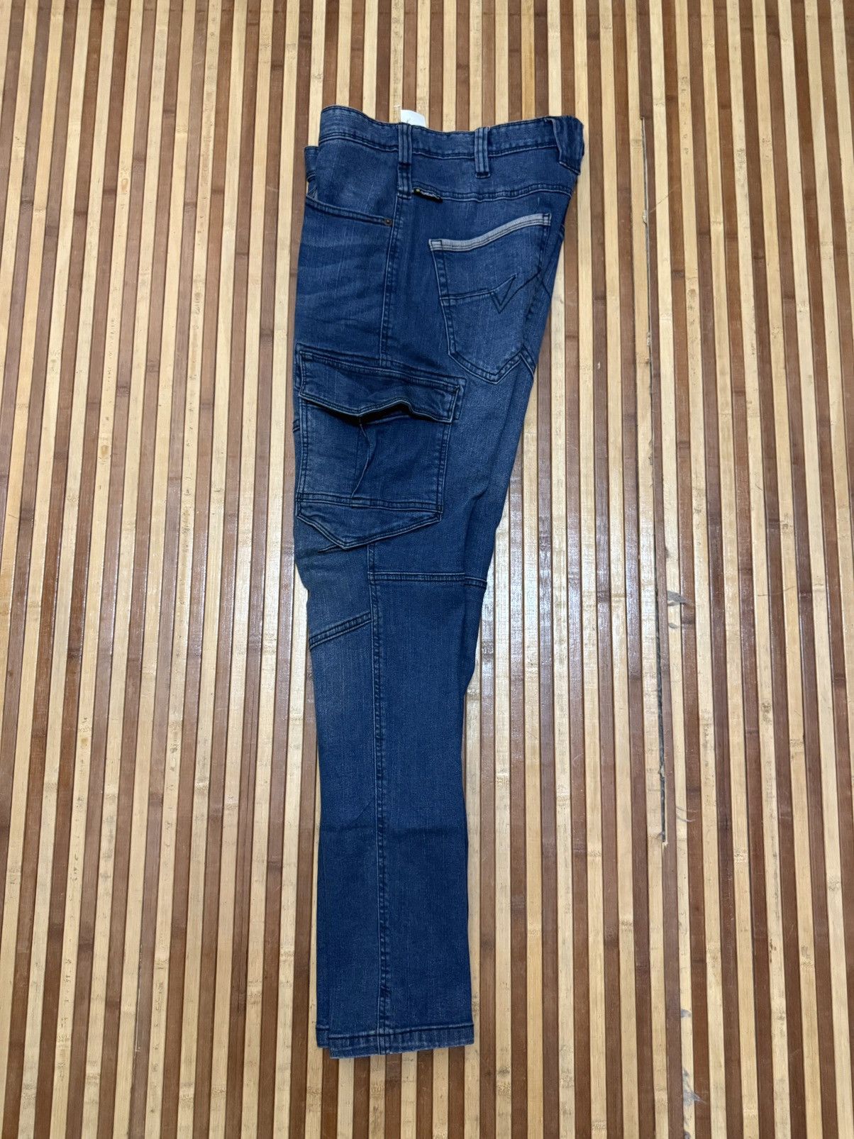Japanese Brand Vintage G.GROUND Denim Cargo Pants Big Pockets W29X31 Size US 29 - 8 Thumbnail