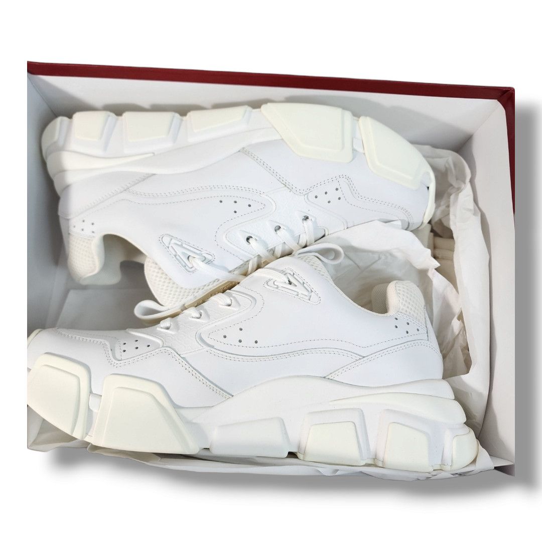Salvatore Ferragamo Ferragamo White Booster Sneaker Men's Size 7/Women's Size 9 Size US 7 / EU 40 - 4 Thumbnail
