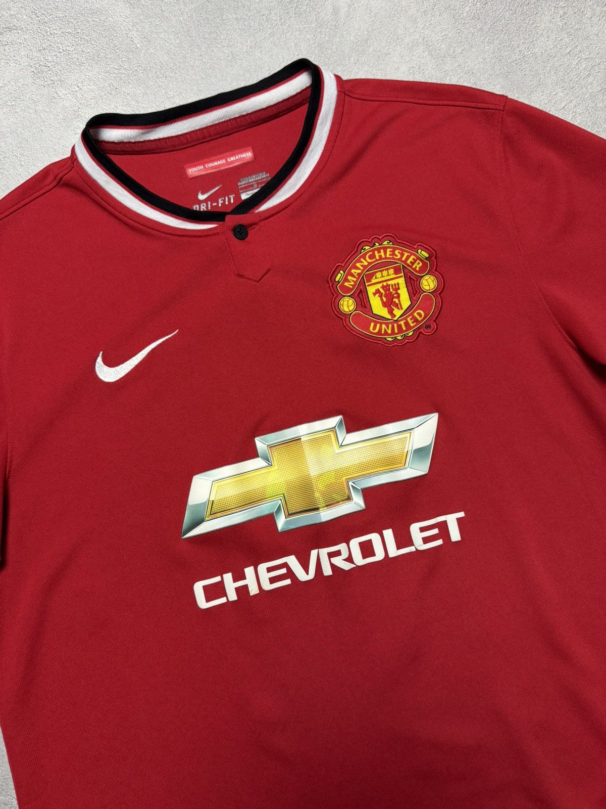 Nike Manchester United 2014 2015 Home Shirt Soccer Jersey Nike Size US L / EU 52-54 / 3 - 3 Thumbnail