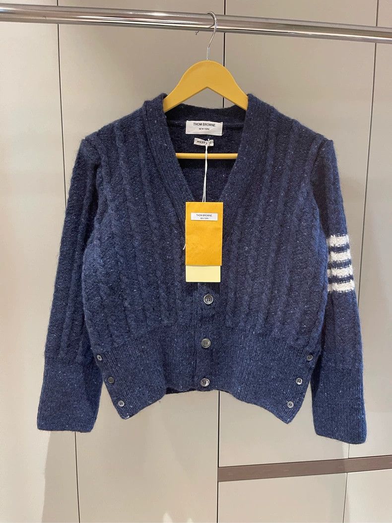 Thom Browne Thom browne Size 1 Dark blue classic four-striped short tw Size S / US 4 / IT 40 - 1 Thumbnail