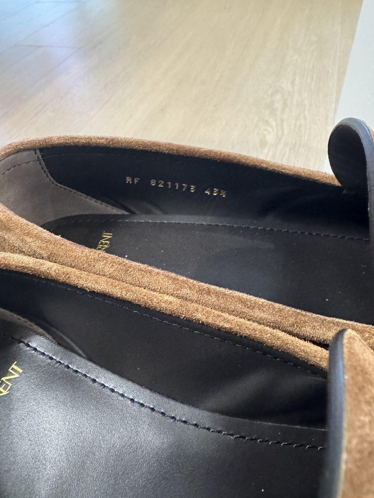 Saint Laurent Paris YSL Saint Laurent Suede Loafers Logo Ruffled Le Loafer Size US 10 / EU 43 - 2 Thumbnail