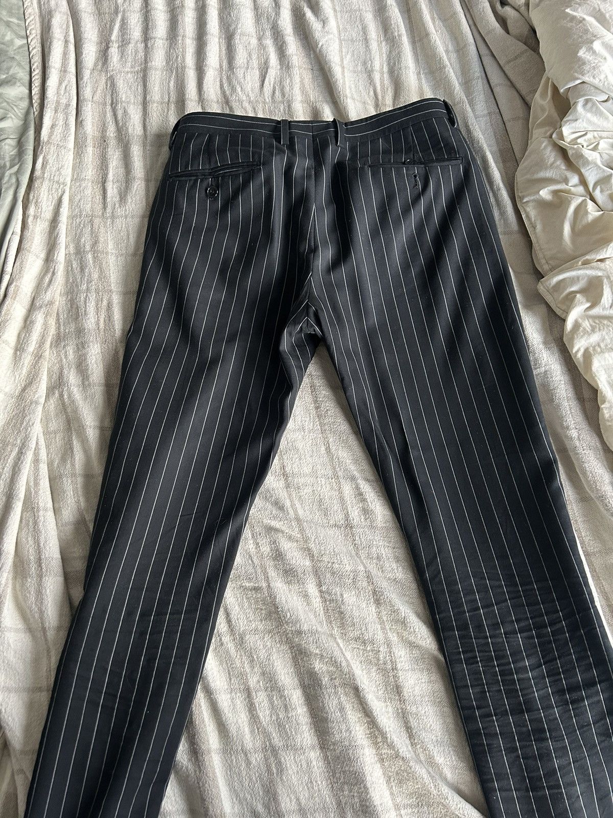 Hedi Slimane × Saint Laurent Paris saint laurent 2013 skinny striped trousers Size 46R - 5 Thumbnail