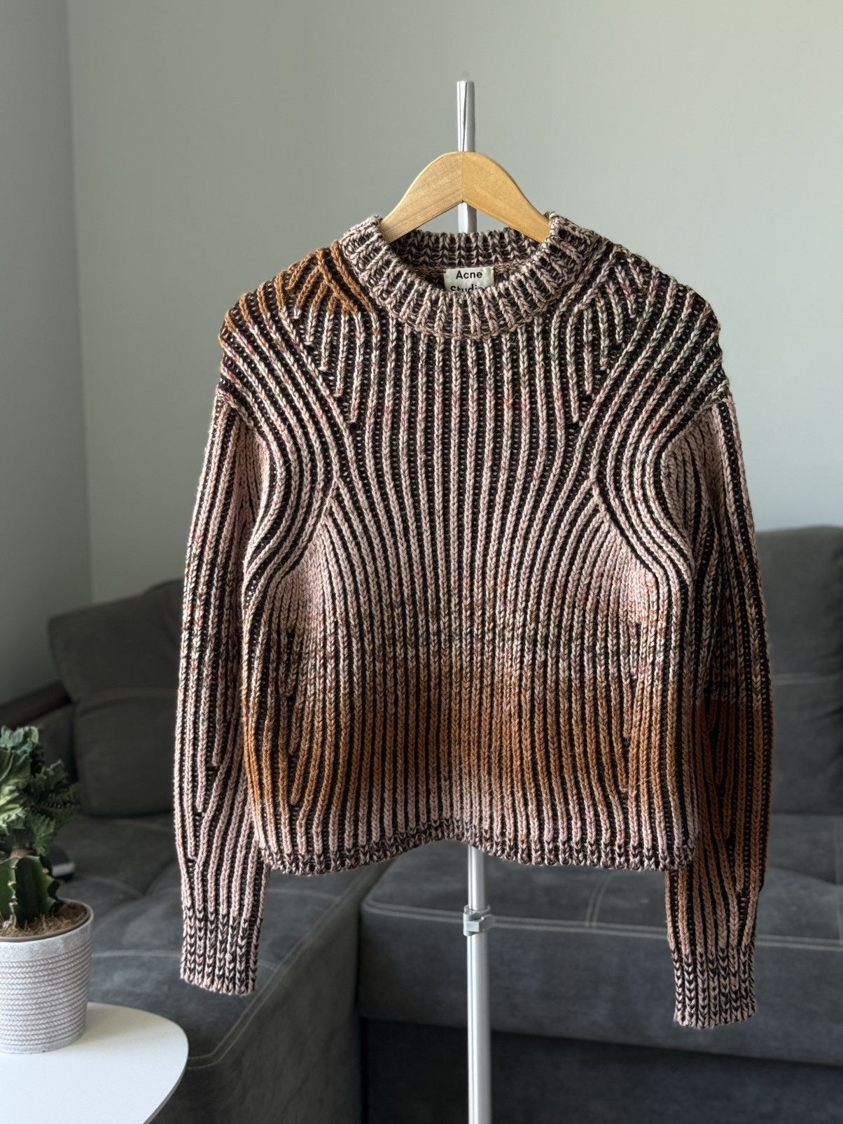 Acne Studios Ribbed Gradient Knit Sweater Size S / US 4 / IT 40 - 5 Thumbnail