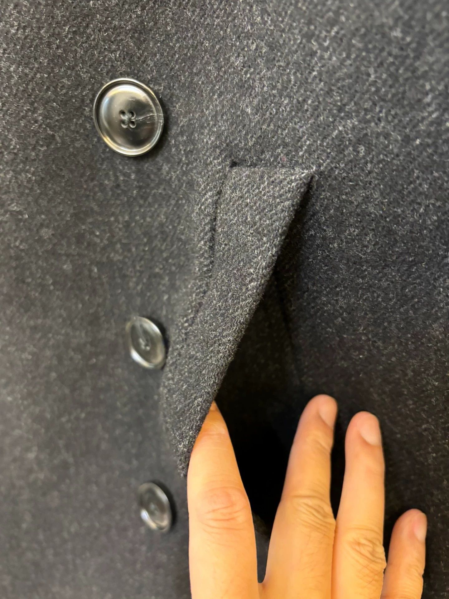 Dries Van Noten Dries Van Noten DB Charcoal Thick Wool Blazer 48 Size US M / EU 48-50 / 2 - 6 Thumbnail