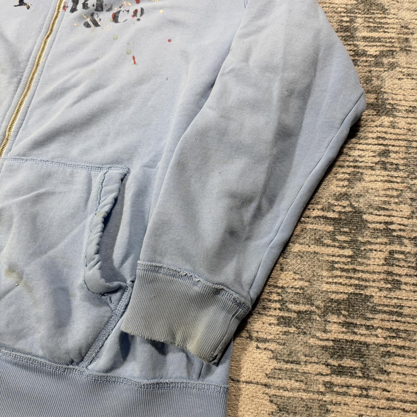 Polo Ralph Lauren Polo Ralph Lauren Thrashed Zipup Hooded Sweatshirt Size US XXL / EU 58 / 5 - 3 Thumbnail
