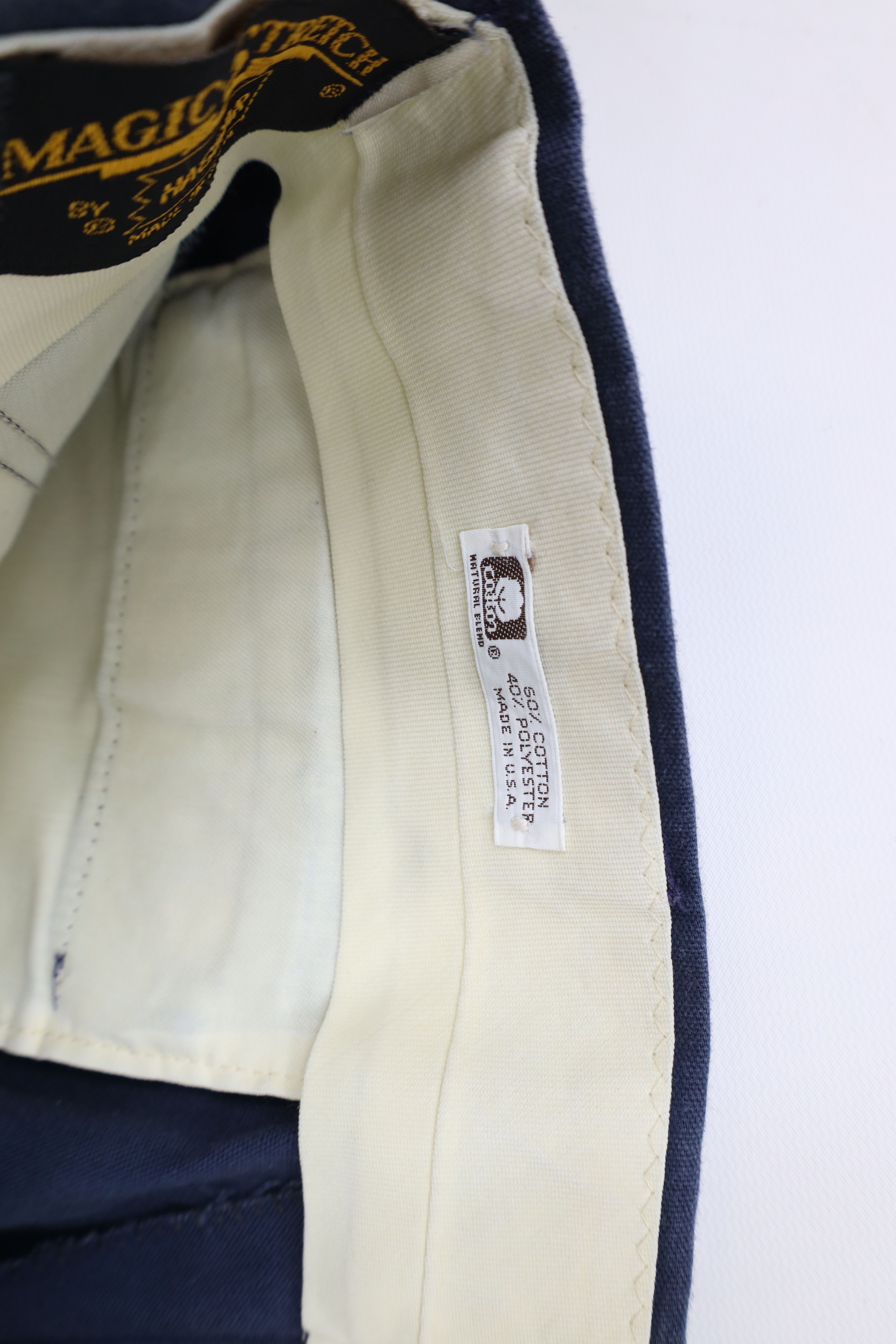 Vintage Vintage 70s Streetwear Flared Wide Leg Chino Pants Blue USA Size US 32 / EU 48 - 8 Thumbnail