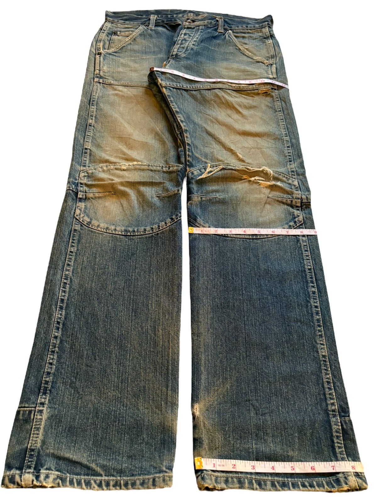 Japanese Brand Vintage Japanese Gowest Mud Wash Military Baggy Jeans Size US 34 / EU 50 - 13 Thumbnail