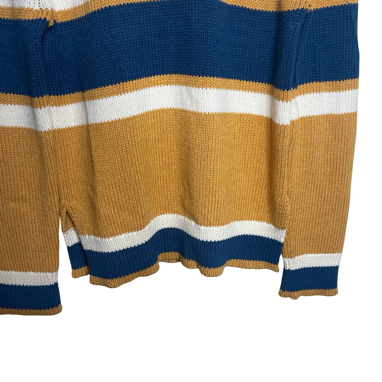 Linder Linder heavy chunky knit yellow Blue Crewneck sweater M Size US M / EU 48-50 / 2 - 6 Thumbnail