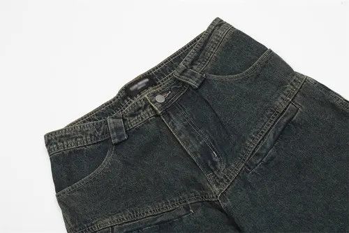 Japanese Brand × Jean Men's Multi-Pocket Washed Distressed Cargo Jeans Size US 32 / EU 48 - 3 Thumbnail