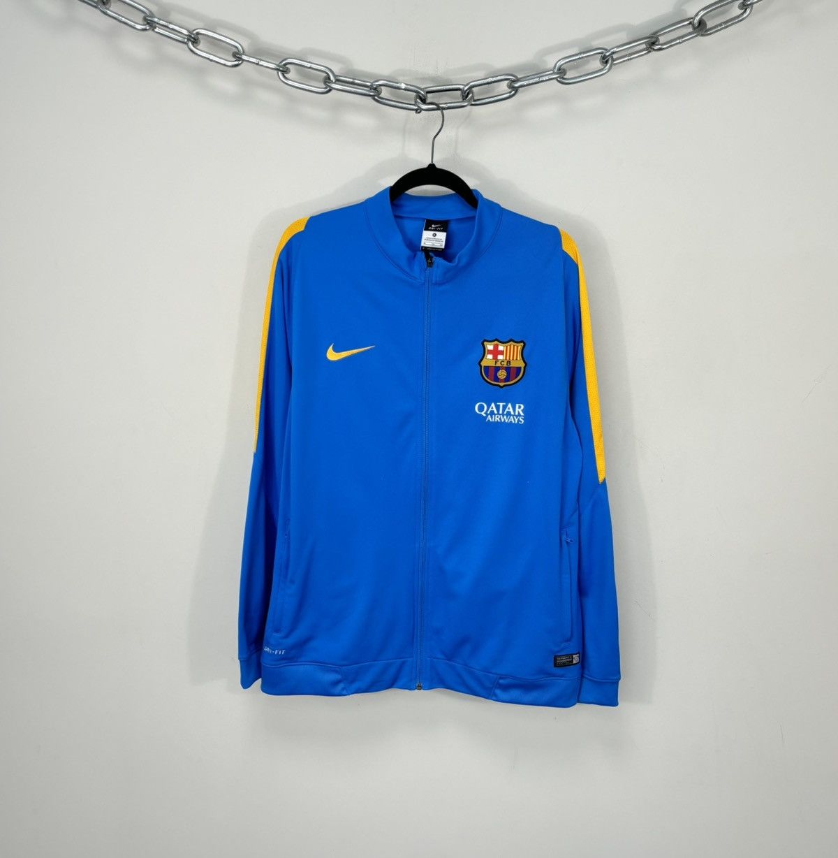 Nike Nike Barcelona 2015-16 Training Football Soccer Track Jacket Size US XL / EU 56 / 4 - 1 Thumbnail