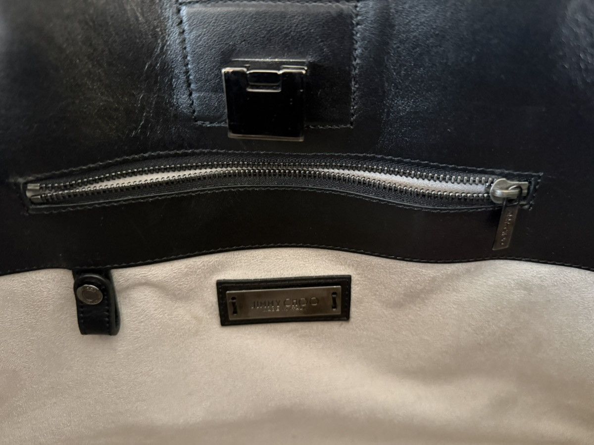 Jimmy Choo FW 2014 Iconic Jimmy Choo Black Leather Riley Handle Bag Size ONE SIZE - 7 Thumbnail